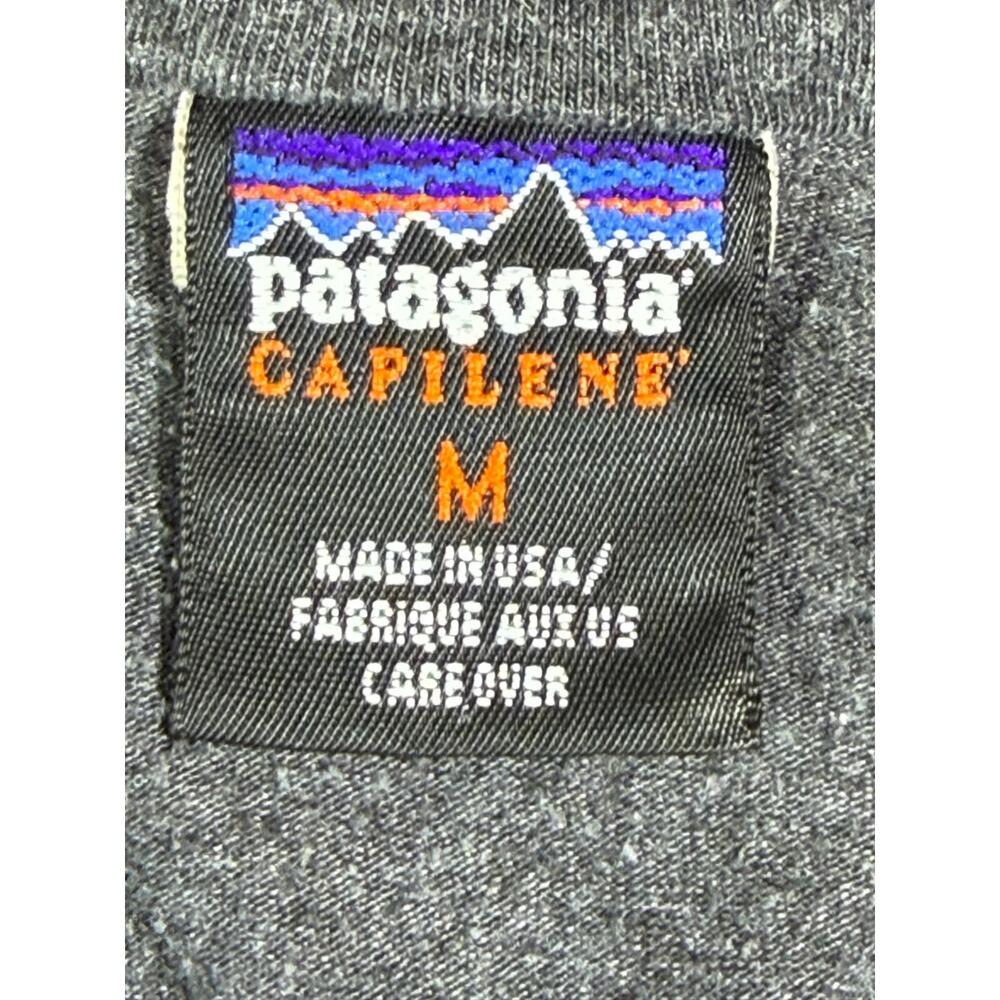 Patagonia Women Medium Gray Capilene 1/4 Zip Long Sleeve Pullover Base Layer - Picture 3 of 6